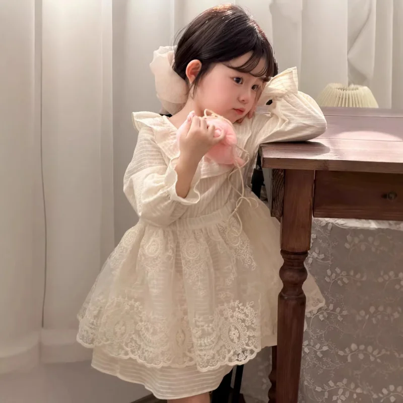Maitianji Spring/Summer New Girls' Lace Patchwork Dress Children's Sweet Fresh Princess Dress Baby Dress
Maitianji Spring/Summer New Girls' Lace Patchwork Dress Children's Sweet Fresh Princess Dress Baby Dress