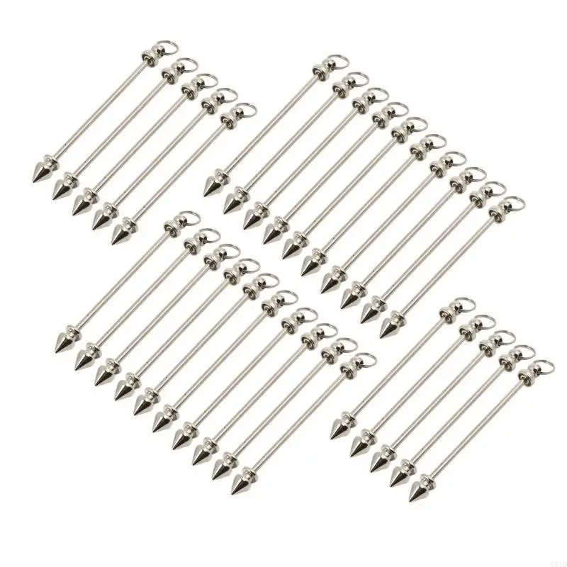 30pcs Metal Jewelry Pendants Multipurpose Metal Rod Charm for Crafting Unique Necklaces and Earrings
30pcs Metal Jewelry Pendants Multipurpose Metal Rod Charm for Crafting Unique Necklaces and Earrings