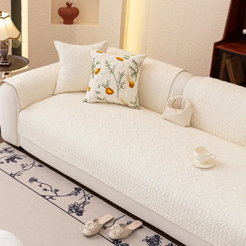 French Solid Color Cotton Sofa Cushion Covers Four Seasons Universal Non-Slip Sofa Mat Couch Cover for Home Decor Durable 소파 쿠션
French Solid Color Cotton Sofa Cushion Covers Four Seasons Universal Non-Slip Sofa Mat Couch Cover for Home Decor Durable 소파 쿠션