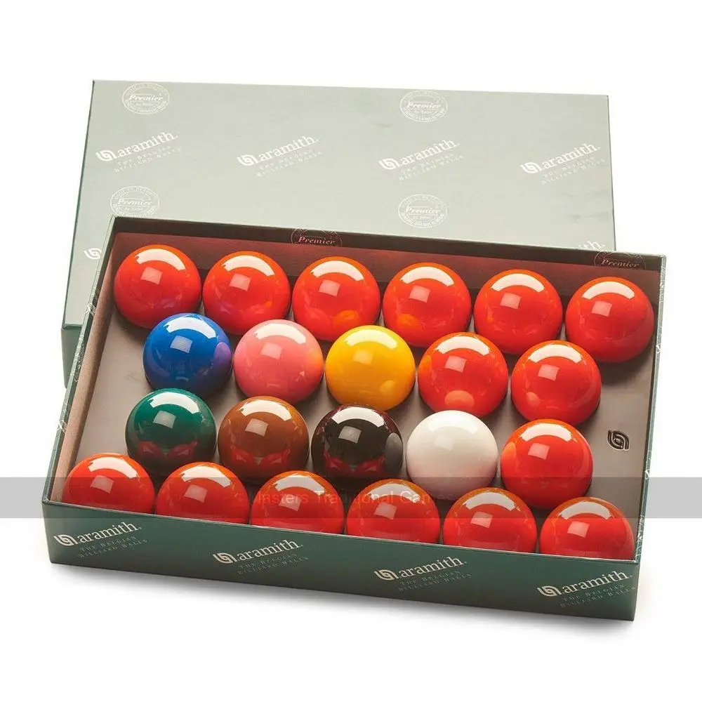 Standard FullSize Snooker Balls 2 and 1 16 inch, 52.5mm, with 15 Reds
Standard FullSize Snooker Balls 2 and 1 16 inch, 52.5mm, with 15 Reds