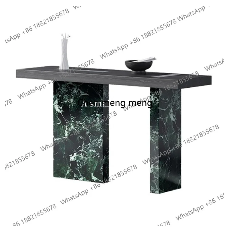 Modern light luxury rock slab entrance table Hotel decorative cabinet Sales office Model solid wood entrance platform
Modern light luxury rock slab entrance table Hotel decorative cabinet Sales office Model solid wood entrance platform