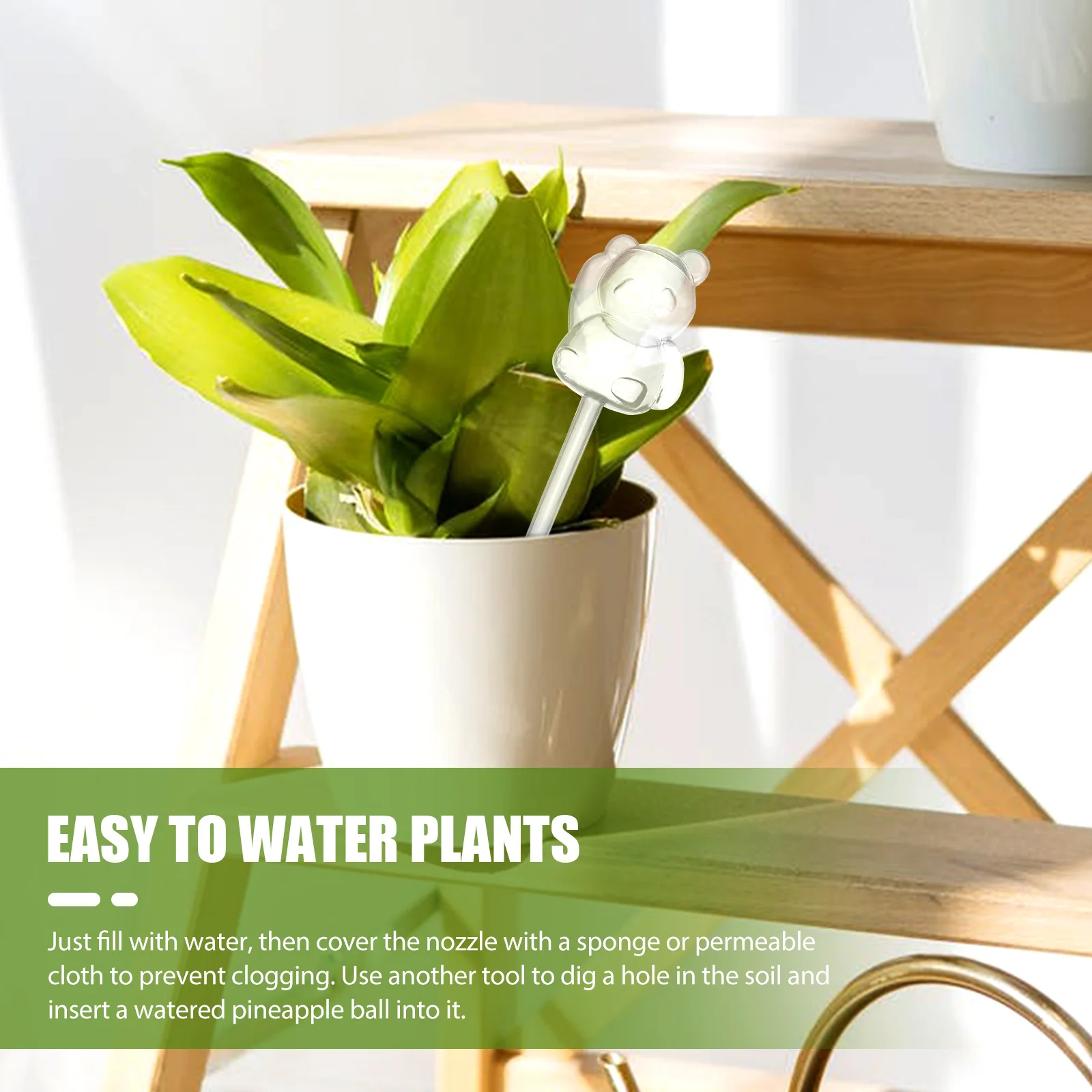 5 Pcs Automatic Watering Device for Indoor Plants Self Dripper PVC Travel Bulb Shaped Planter Globes Animal Panda
5 Pcs Automatic Watering Device for Indoor Plants Self Dripper PVC Travel Bulb Shaped Planter Globes Animal Panda