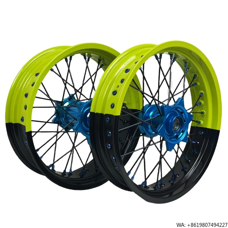 Fit Color Upgrade 16-17" Supermotard Wheels YZ125 YZ250 1999-2023 YZ250F YZ450F 2003-2023
Fit Color Upgrade 16-17" Supermotard Wheels YZ125 YZ250 1999-2023 YZ250F YZ450F 2003-2023