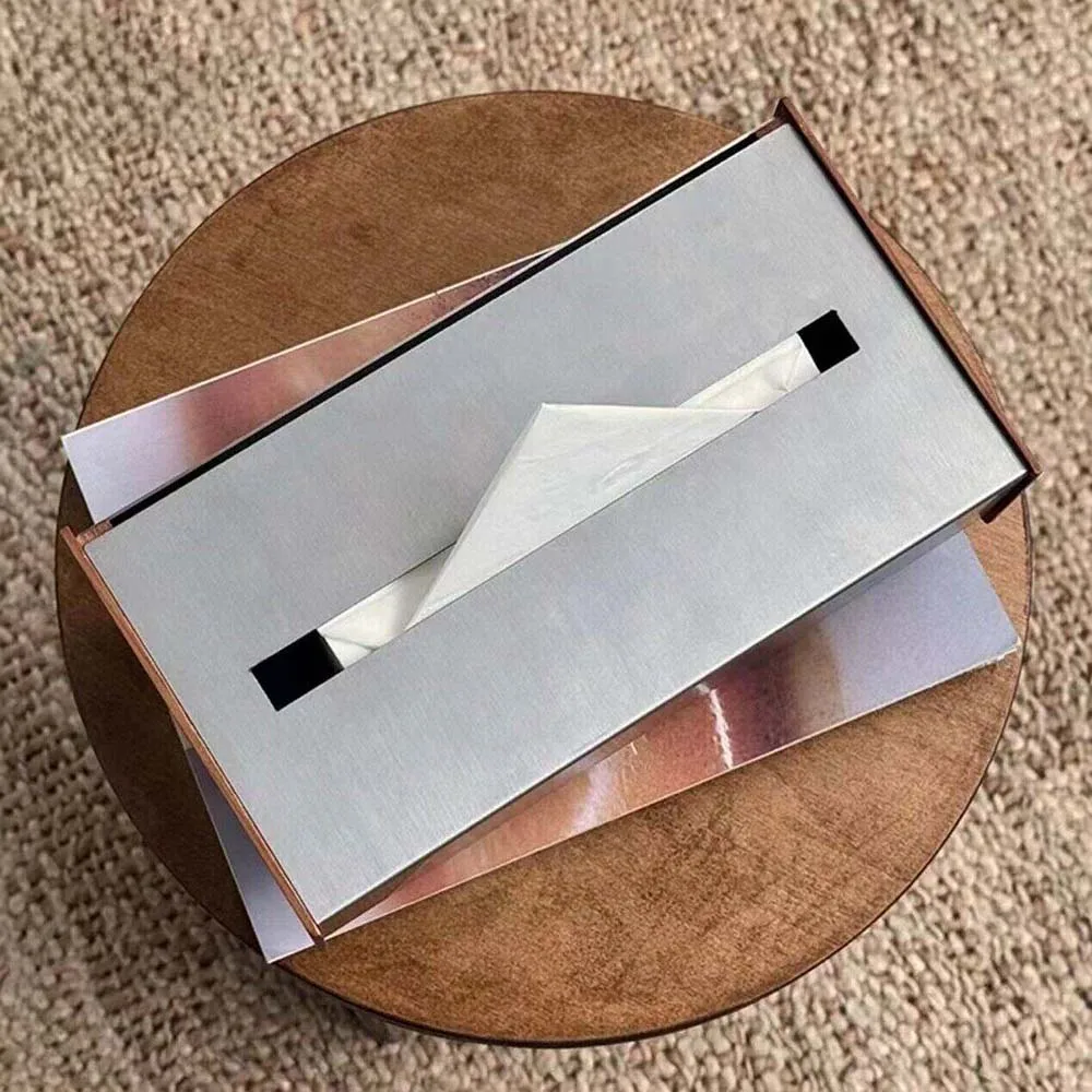 Nordic Luxury Stainless Steel Tissue Box Living Room Upscale Coffee Table Drawer Table Storage Box Paper Drawer Table Decoration
Nordic Luxury Stainless Steel Tissue Box Living Room Upscale Coffee Table Drawer Table Storage Box Paper Drawer Table Decoration