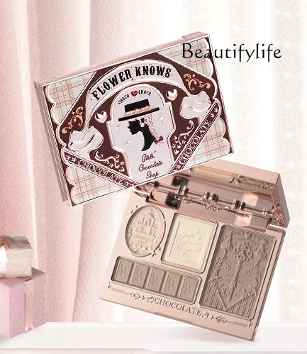 Flower Know Chocolate Highlight Repair Three-Color Integrated Matte Decoration Smear-Proof Makeup
Flower Know Chocolate Highlight Repair Three-Color Integrated Matte Decoration Smear-Proof Makeup