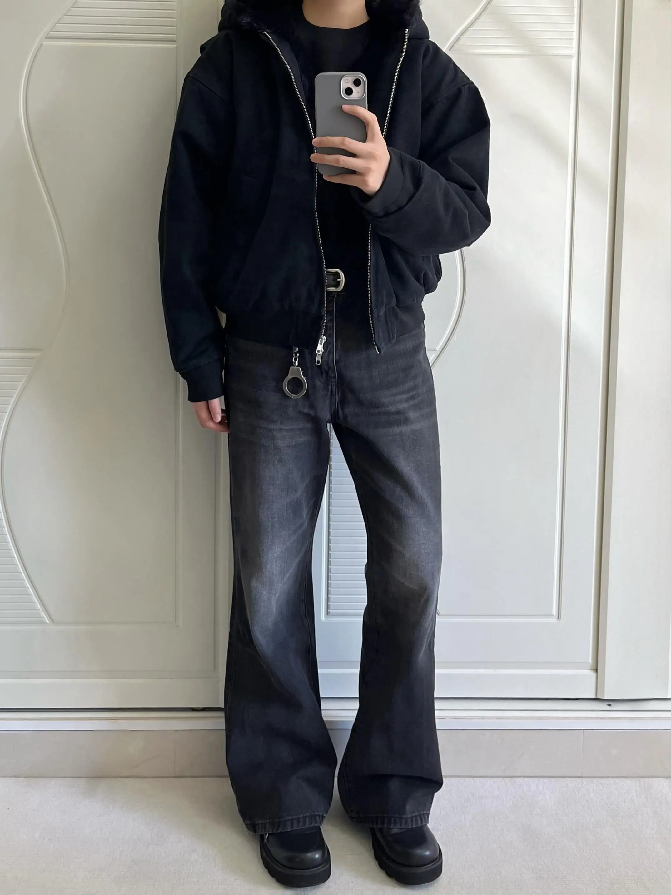 Retro American Jeans Men's Slim Fit Straight Leg Jeans Waed adient Bla Vibe Casual Long Pants Youth Faion
Retro American Jeans Men's Slim Fit Straight Leg Jeans Waed adient Bla Vibe Casual Long Pants Youth Faion