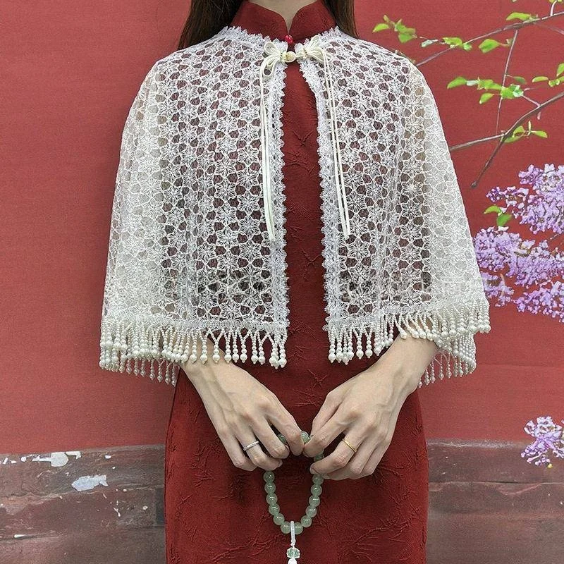 Elegant Retro Tassel Shawl Women's Color Coat Skirt Outerwear Cardigan Versatile Accessory for Summer Decorative
Elegant Retro Tassel Shawl Women's Color Coat Skirt Outerwear Cardigan Versatile Accessory for Summer Decorative