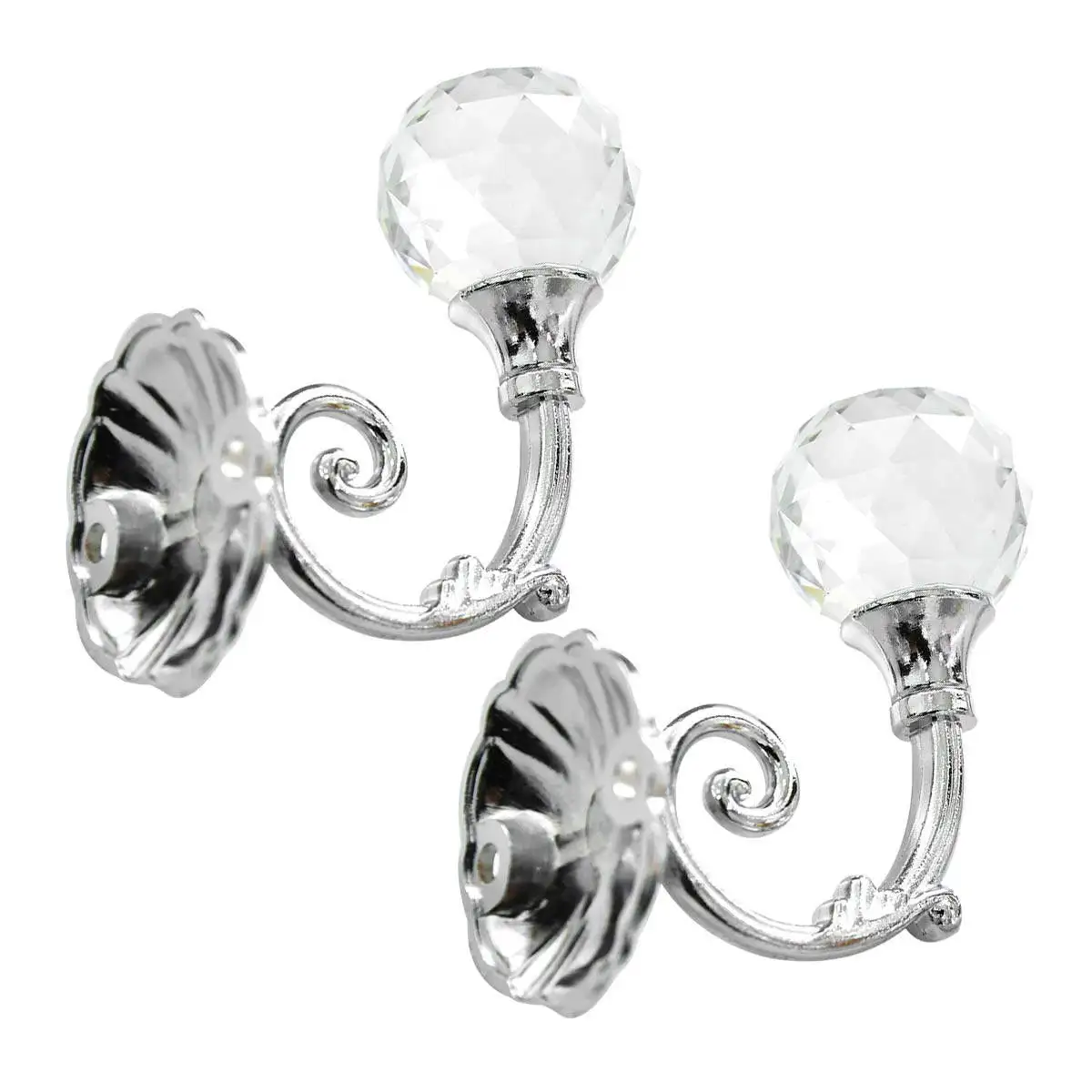 2Pcs Vintage Zinc Alloy Crystal Curtain Hooks Silver Grey Elegant Tieback Wall Hanger for Drapery Coat Clothes Towel Holder
2Pcs Vintage Zinc Alloy Crystal Curtain Hooks Silver Grey Elegant Tieback Wall Hanger for Drapery Coat Clothes Towel Holder
