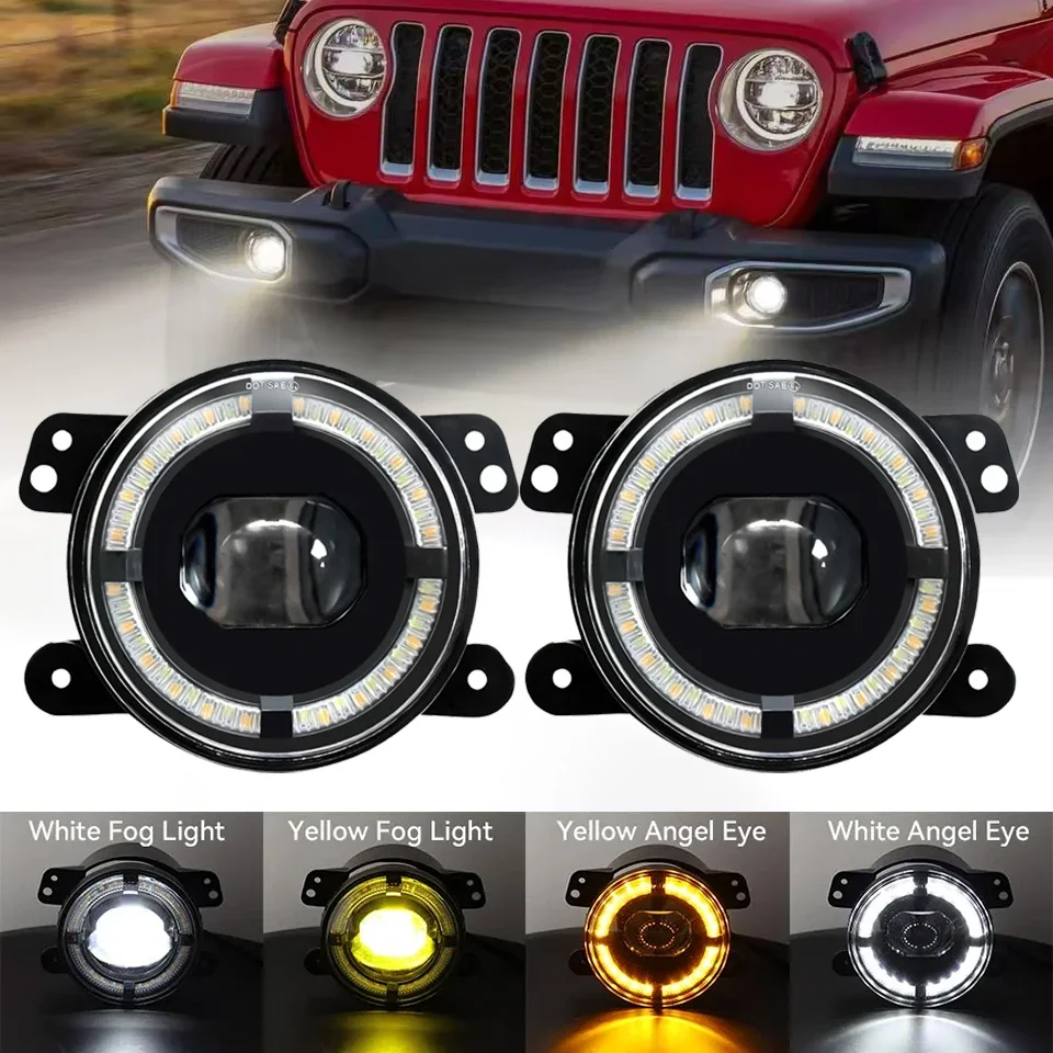 4 Inch 500W Round Led Fog Lights Off Road Fog Lamp for Jeep Chevrolet Wrangler JK TJ LJ Dodge Yellow White Front Driving Lights
4 Inch 500W Round Led Fog Lights Off Road Fog Lamp for Jeep Chevrolet Wrangler JK TJ LJ Dodge Yellow White Front Driving Lights