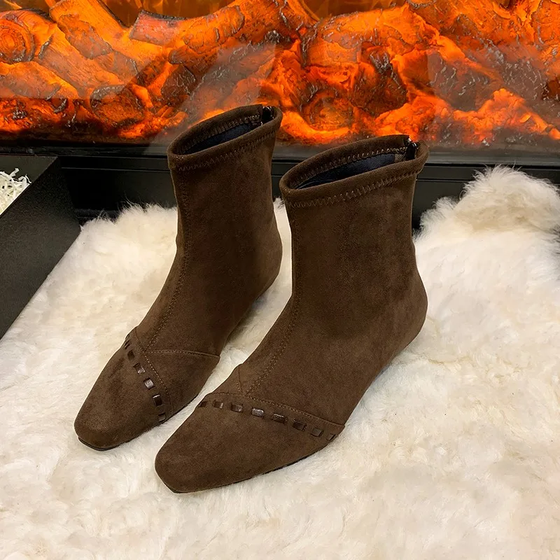 Ankle Boots for Women Flats Suede Shoes Casual New Party Chelsea Fashion Boots Elegant Winter 2026 Brand Woman Shoes Zapatillas
Ankle Boots for Women Flats Suede Shoes Casual New Party Chelsea Fashion Boots Elegant Winter 2026 Brand Woman Shoes Zapatillas