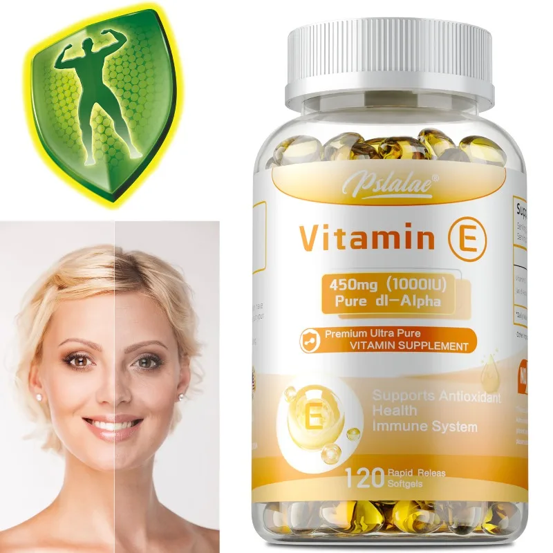 Vitamin E - Promotes Skin, Hair, Nails and Eye Health, Anti-aging, Repair Cells, Increases Skin Elasticity, Boost Immunity
Vitamin E - Promotes Skin, Hair, Nails and Eye Health, Anti-aging, Repair Cells, Increases Skin Elasticity, Boost Immunity