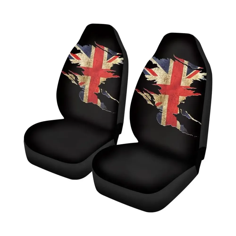 Retro Union Jack Print Car Seat Covers 2 PCS UK British Flag Front Universal Auto Front Seats Scratch Protector Fits for Car,
Retro Union Jack Print Car Seat Covers 2 PCS UK British Flag Front Universal Auto Front Seats Scratch Protector Fits for Car,