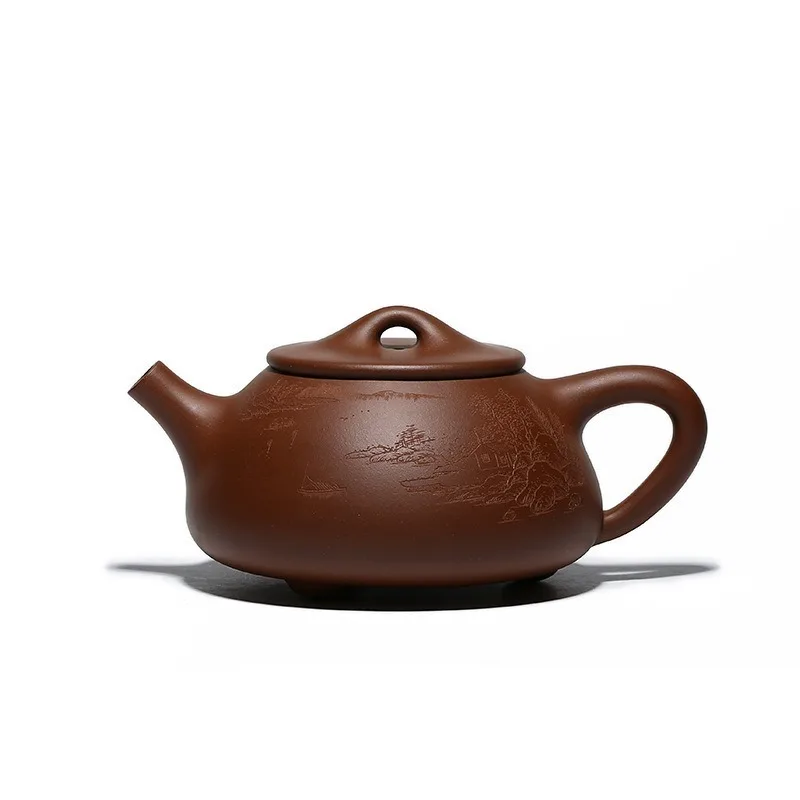 Large-capacity purple clay pot, all handmade genuine tea set, bottom slot clear teapot, sand in the rain
Large-capacity purple clay pot, all handmade genuine tea set, bottom slot clear teapot, sand in the rain
