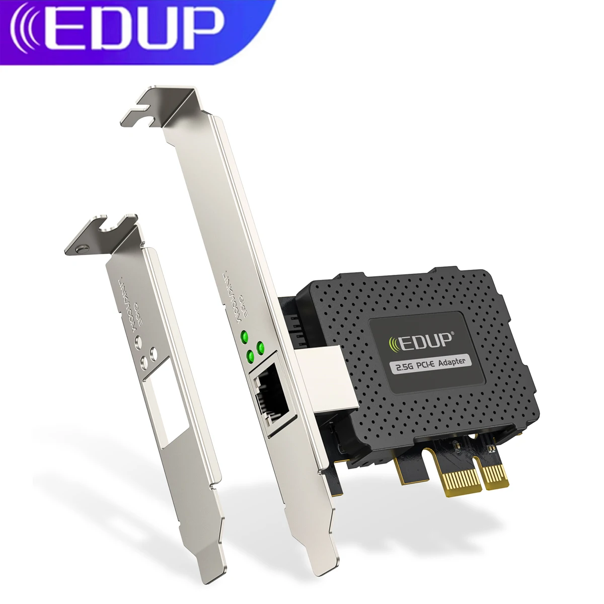 Сетевой адаптер EDUP 2,5 Гбит/с Ethernet, WIFI-карта, 2500/1000/100 Мбит/с, PCI Express, гигабитная Ethernet-карта RH45, преобразователь сетевого адаптера
Сетевой адаптер EDUP 2,5 Гбит/с Ethernet, WIFI-карта, 2500/1000/100 Мбит/с, PCI Express, гигабитная Ethernet-карта RH45, преобразователь сетевого адаптера