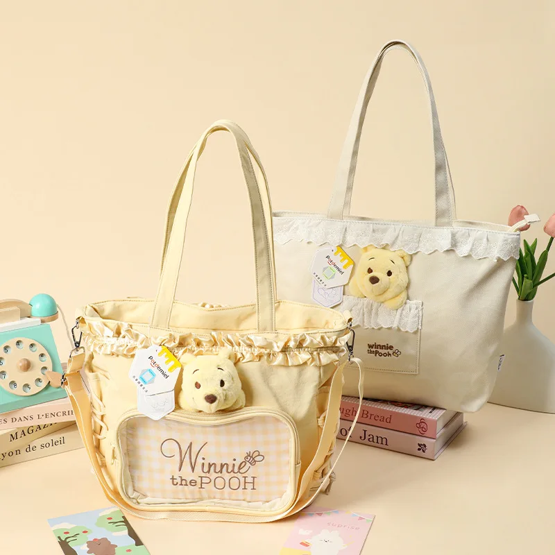 Disney Pooh Bear Butterfly Fairy, Adventure of the Forest, Large Capacity One-Shoulder Shopping Bag, Birthday Gift 
Disney Pooh Bear Butterfly Fairy, Adventure of the Forest, Large Capacity One-Shoulder Shopping Bag, Birthday Gift