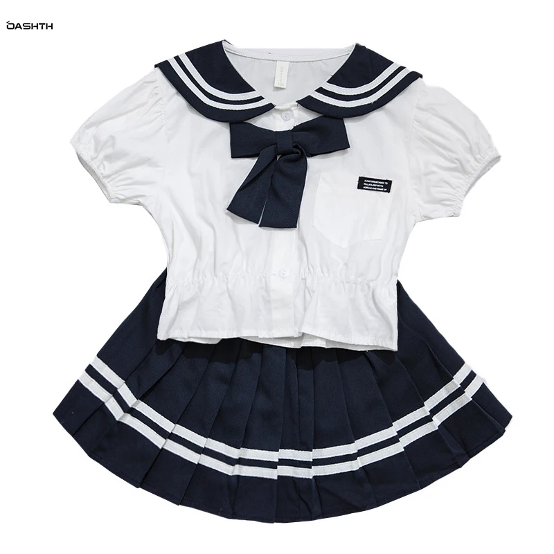 OASHTH Girls' new summer short skirt suit children's clothing baby preppy style two-piece set
OASHTH Girls' new summer short skirt suit children's clothing baby preppy style two-piece set