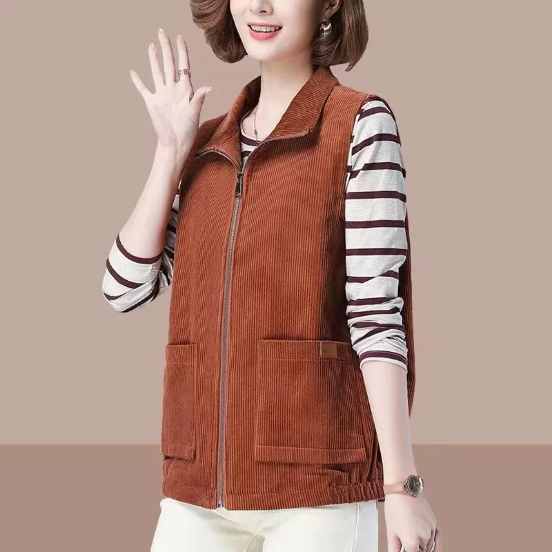 Thickened Corduroy Vest for Women Casual and Loose Fit Versatile Vest with Vest and Shoulder Jacket
Thickened Corduroy Vest for Women Casual and Loose Fit Versatile Vest with Vest and Shoulder Jacket