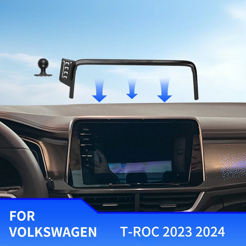 Screen Fixed Mavigation Bracket For Volkswagen T-ROC 2023 2024 Car Phone Holder Gravity Fast Wireless Charging Stand Accessories
Screen Fixed Mavigation Bracket For Volkswagen T-ROC 2023 2024 Car Phone Holder Gravity Fast Wireless Charging Stand Accessories