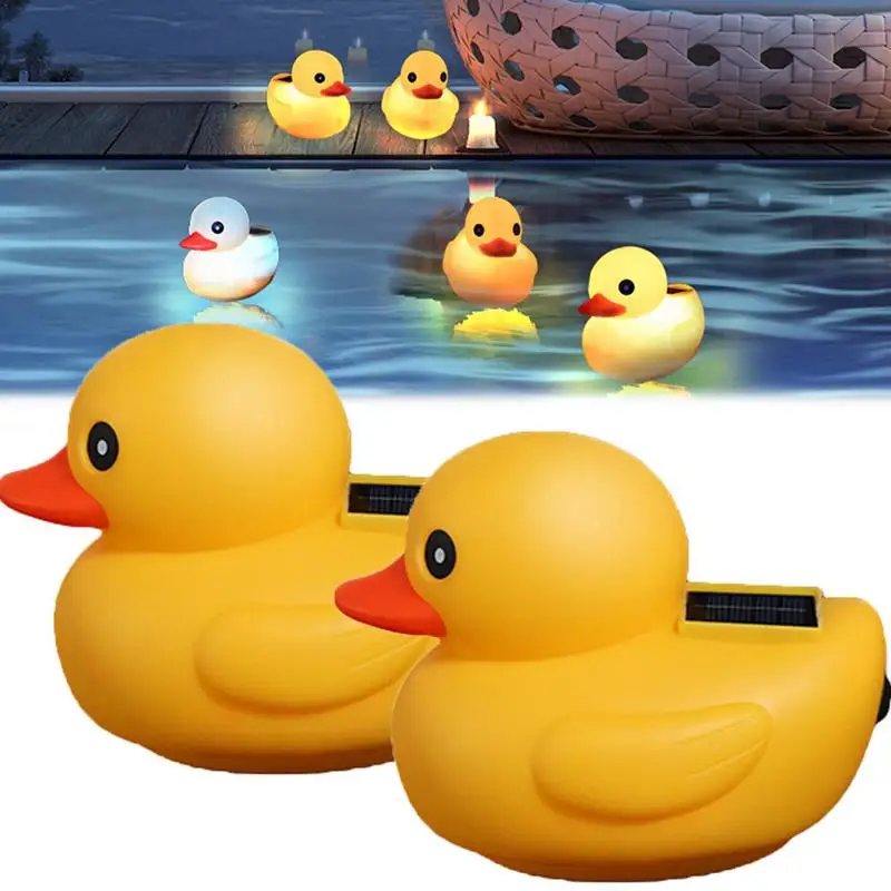 Solar Pool Lights Floating Yellow Duck With Remote Control Glowing Floating Duck Waterproof LED Night Light For Swimming Pool
Solar Pool Lights Floating Yellow Duck With Remote Control Glowing Floating Duck Waterproof LED Night Light For Swimming Pool