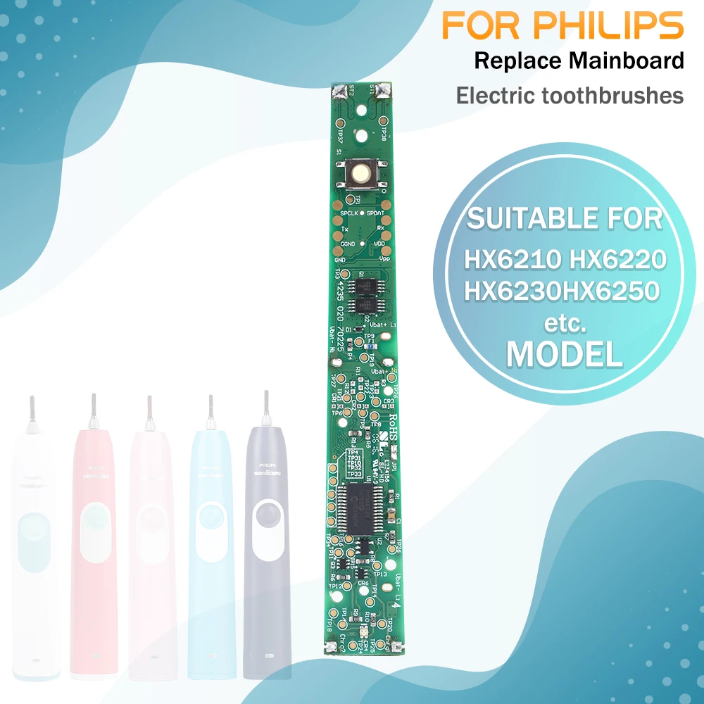 Replace Parts Mainboard,Electric Toothbrush Control Motherboard For PHILIPS Sonicare HX6210 HX6220 HX6230 HX6250
Replace Parts Mainboard,Electric Toothbrush Control Motherboard For PHILIPS Sonicare HX6210 HX6220 HX6230 HX6250