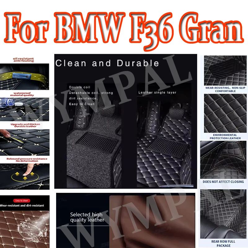 Luxury Custom Car Floor Mats For BMW F36 Gran Coupe 2014 2015 2016 2017 Leather Men Women Car Mats Full Automotive Auto
Luxury Custom Car Floor Mats For BMW F36 Gran Coupe 2014 2015 2016 2017 Leather Men Women Car Mats Full Automotive Auto