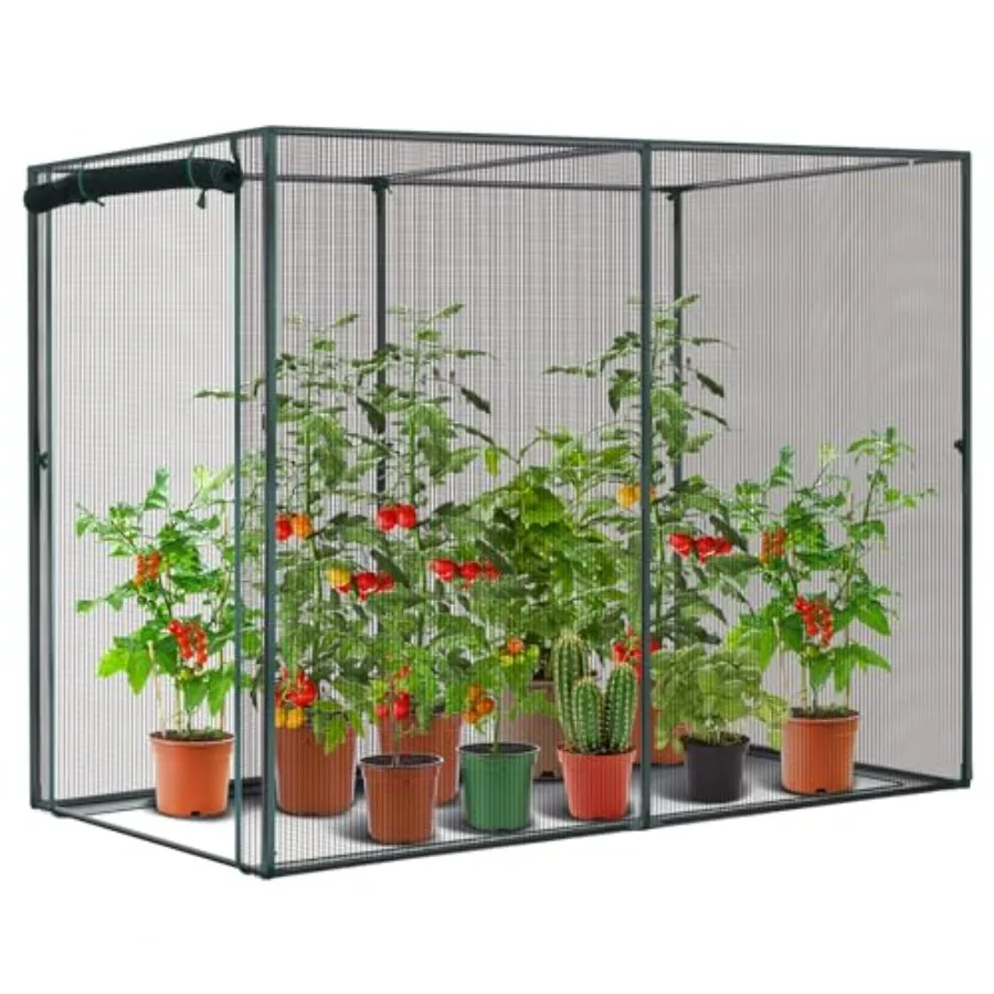 Garden plant protection: galvanized steel frame black wind-resistant crop cages with zippered door 6.6x3.9x5.3 ft raised bed co
Garden plant protection: galvanized steel frame black wind-resistant crop cages with zippered door 6.6x3.9x5.3 ft raised bed co