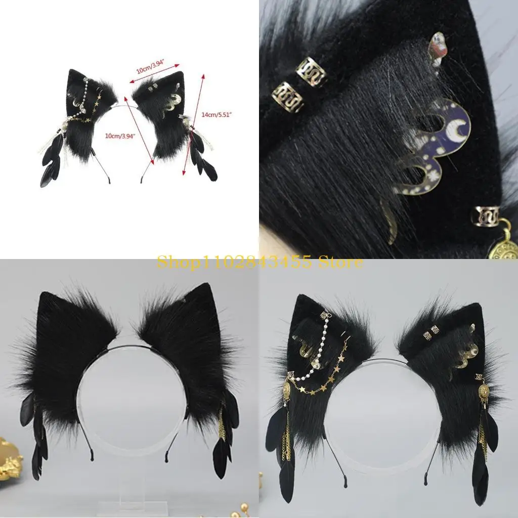 49MC Furry Foxes Ears Cats Girls Cosplays Hair Accessories Cute Plush Ear Headband Feathers Tassel Decorations Role Playing
49MC Furry Foxes Ears Cats Girls Cosplays Hair Accessories Cute Plush Ear Headband Feathers Tassel Decorations Role Playing