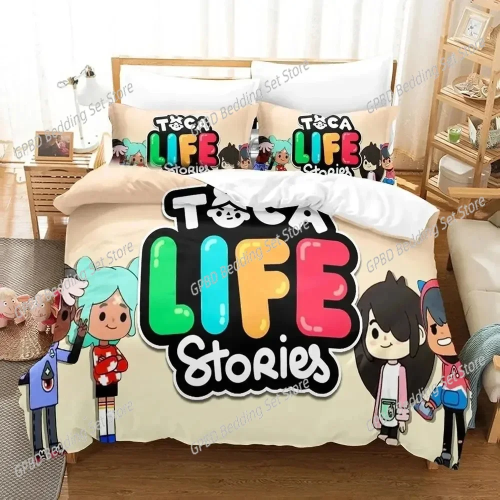 Cartoon Game Toca Life World Bedding Set Duvet Cover Bed Set Quilt Cover Pillowcase Comforter king Queen Size Boys Adult
Cartoon Game Toca Life World Bedding Set Duvet Cover Bed Set Quilt Cover Pillowcase Comforter king Queen Size Boys Adult