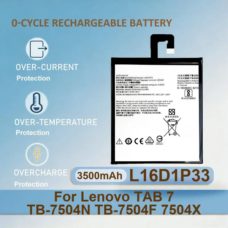 Battery For Lenovo TAB 7 TB-7504N TB-7504F 7504X Yoga Book YB1-X91F X91L X91X YB1-X90F Android Series(not Windows) Phab 2 Plus
Battery For Lenovo TAB 7 TB-7504N TB-7504F 7504X Yoga Book YB1-X91F X91L X91X YB1-X90F Android Series(not Windows) Phab 2 Plus