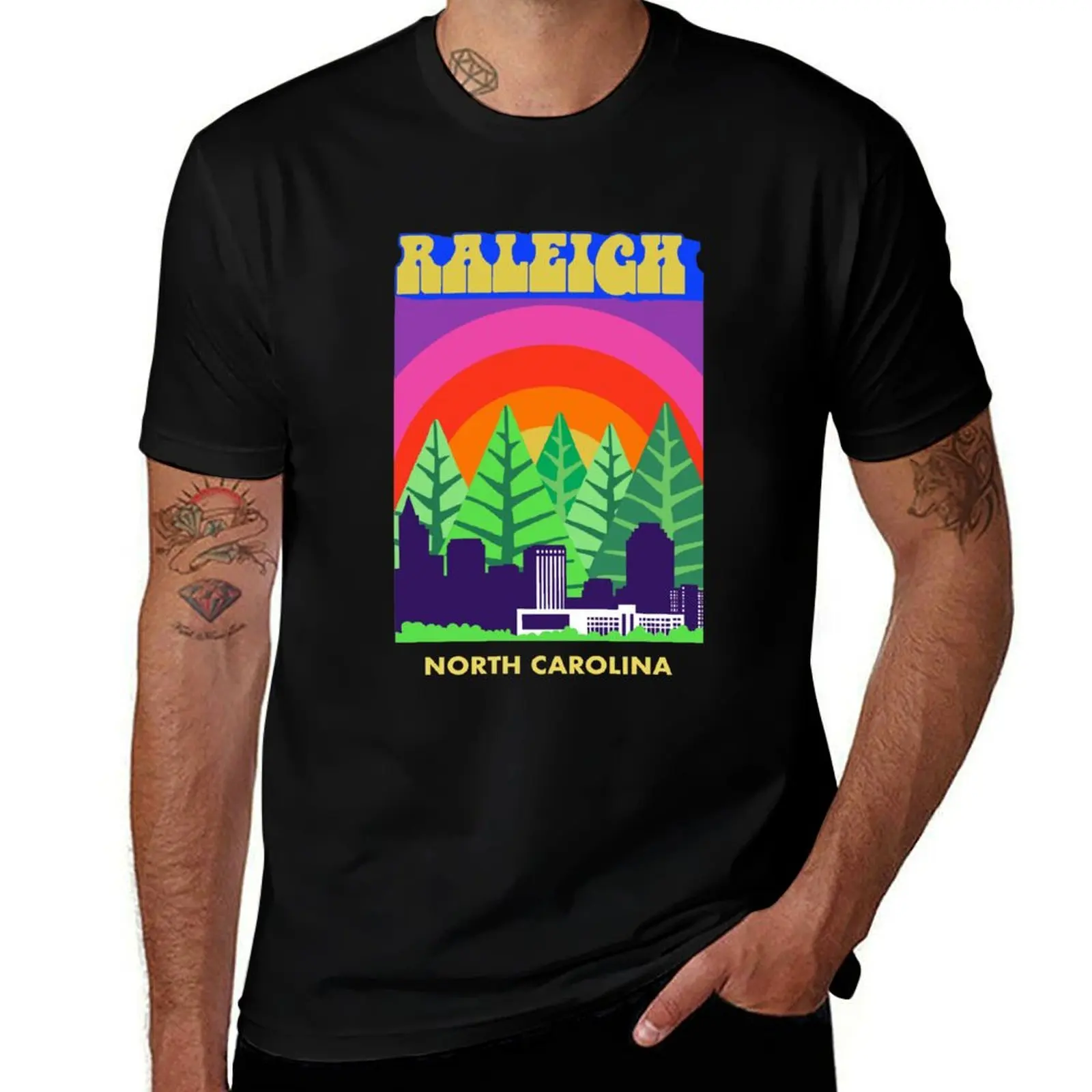 Raleigh Rainbow Retro T-Shirt oversize t-shirts man topping man clothes designer t shirt men
Raleigh Rainbow Retro T-Shirt oversize t-shirts man topping man clothes designer t shirt men