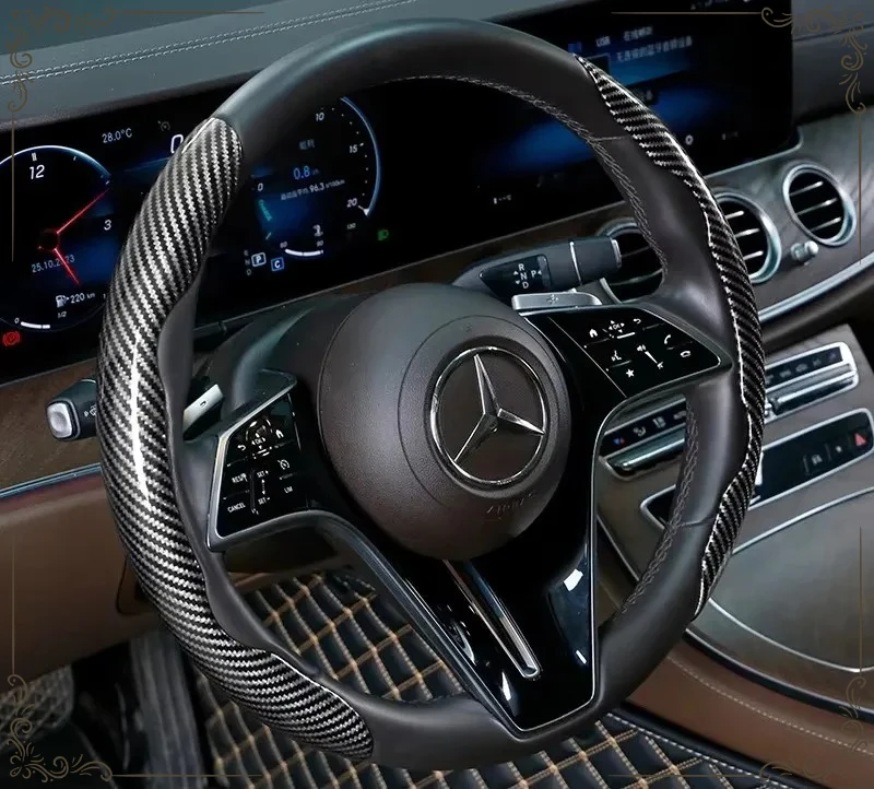 Car Universal 38cm Carbon Fiber Car Steering Wheel Cover Non-slip Auto Steering Wheel Circular/D-type steering wheel universal
Car Universal 38cm Carbon Fiber Car Steering Wheel Cover Non-slip Auto Steering Wheel Circular/D-type steering wheel universal