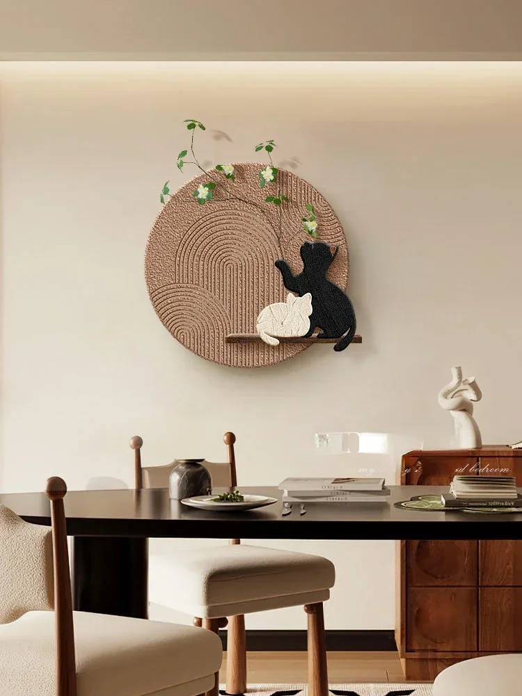 Medieval style cat restaurant decorative painting high-end green plant living room hanging painting
Medieval style cat restaurant decorative painting high-end green plant living room hanging painting