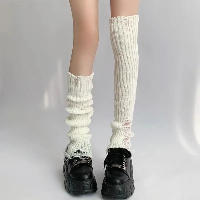 Y2k Spicy Girl Harajuku Leg Warmer Women's Boots Hole Knitted Yarn Leg Cover Leggings Gothic Pile Socks Female Black White Socks
Y2k Spicy Girl Harajuku Leg Warmer Women's Boots Hole Knitted Yarn Leg Cover Leggings Gothic Pile Socks Female Black White Socks