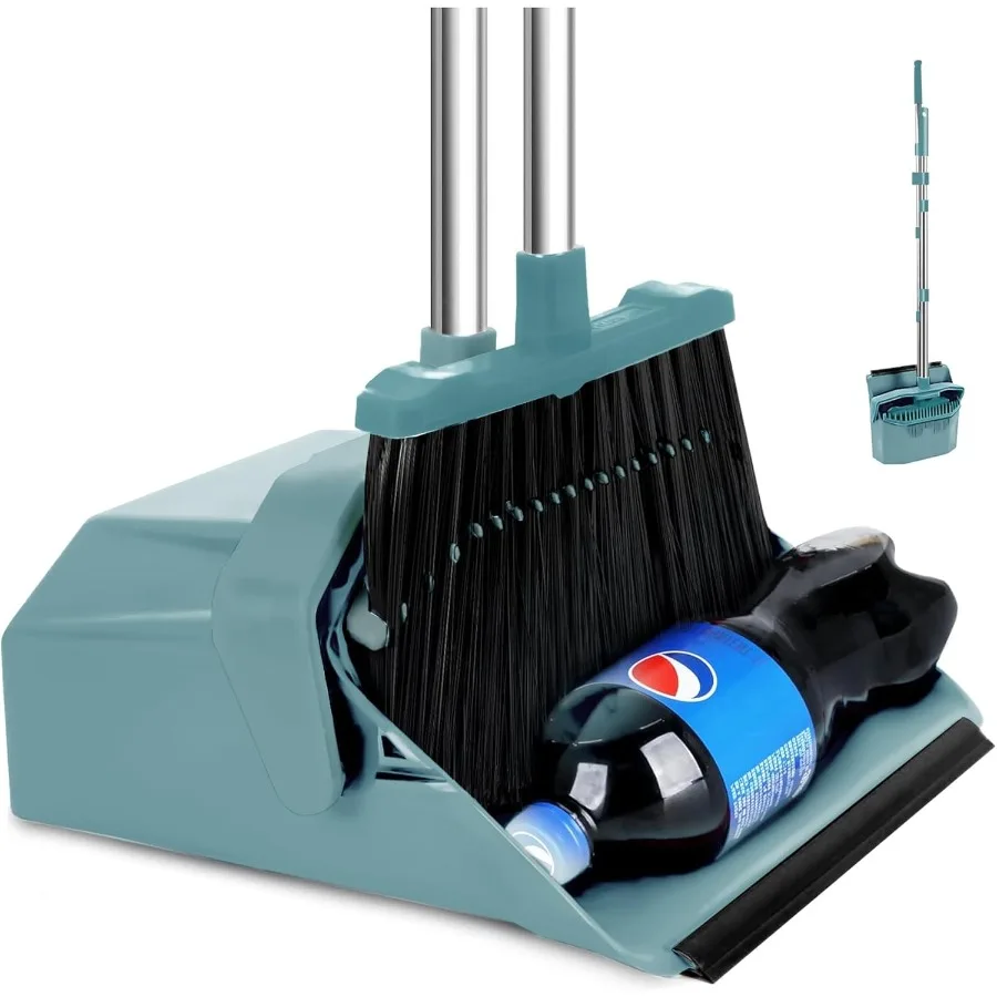 Upgrade Broom and Dustpan Set for Lobby Kitchen Office: Large Brooms with Handle and SelfCleaning Dust Pans Heavy Duty Broom an
Upgrade Broom and Dustpan Set for Lobby Kitchen Office: Large Brooms with Handle and SelfCleaning Dust Pans Heavy Duty Broom an