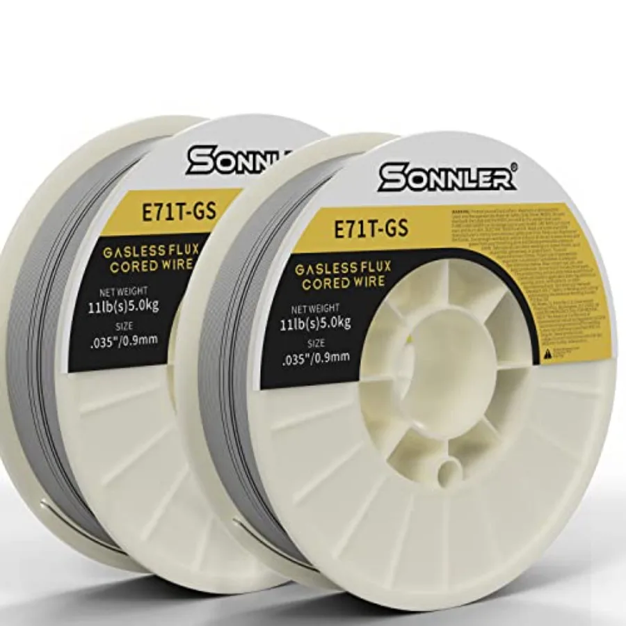 11-Pound.035 Flux Core Welding Wire, E71T-GS Mig Welding Wire, Low Splatter Mild Steel Wire Compatible With HF Fourney Harbor W
11-Pound.035 Flux Core Welding Wire, E71T-GS Mig Welding Wire, Low Splatter Mild Steel Wire Compatible With HF Fourney Harbor W