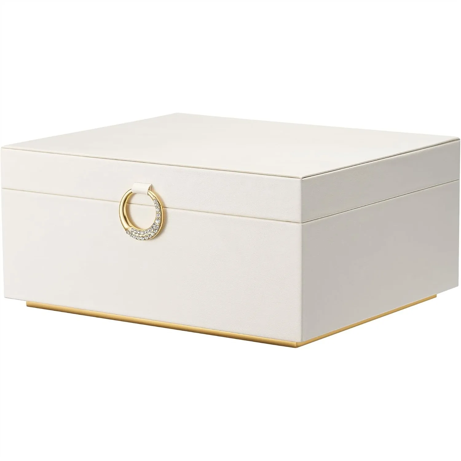 2 Layer Jewelry Box Organizer for Women with Handle & Removable Tray, Velvet Lined Necklace Ring Earring Storage Case for Home
2 Layer Jewelry Box Organizer for Women with Handle & Removable Tray, Velvet Lined Necklace Ring Earring Storage Case for Home