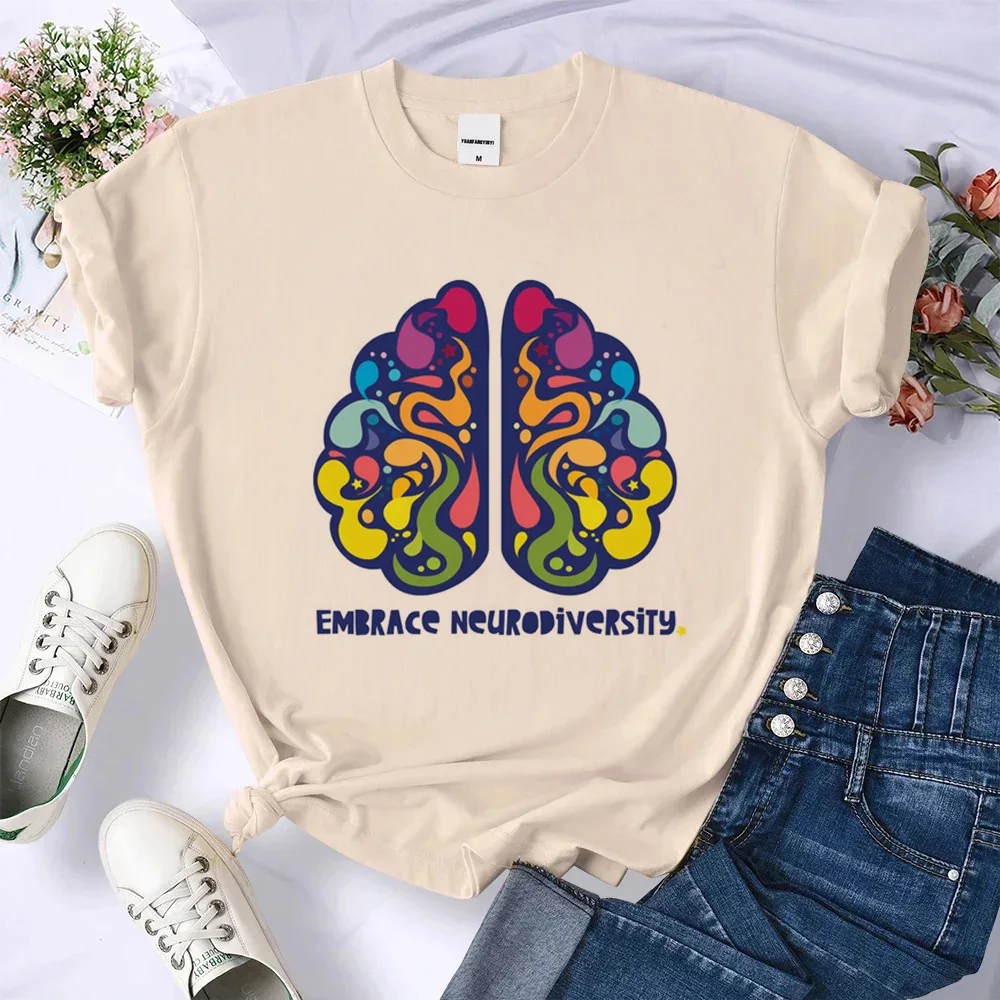 Футболки с аутизмом, женские комиксные дизайнерские футболки в стиле Харадзюку, японская одежда для девочек 
Футболки с аутизмом, женские комиксные дизайнерские футболки в стиле Харадзюку, японская одежда для девочек