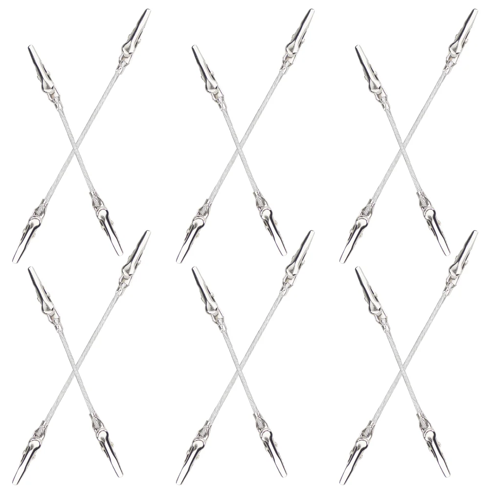 12 Pcs Double Notes Holder Metal Wire Alligator Clamps DIY for Photo Wires Clip Clips Crafts Office
12 Pcs Double Notes Holder Metal Wire Alligator Clamps DIY for Photo Wires Clip Clips Crafts Office