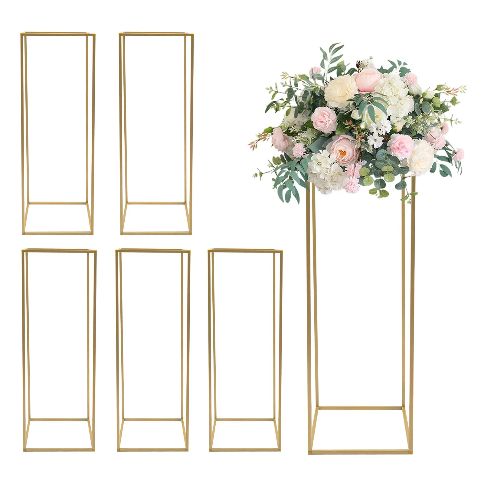 Flower Display Stands - Golden, Durable, Easy Assembly, Space-Saving - Ideal For Weddings, Birthdays, Graduation Parties
Flower Display Stands - Golden, Durable, Easy Assembly, Space-Saving - Ideal For Weddings, Birthdays, Graduation Parties