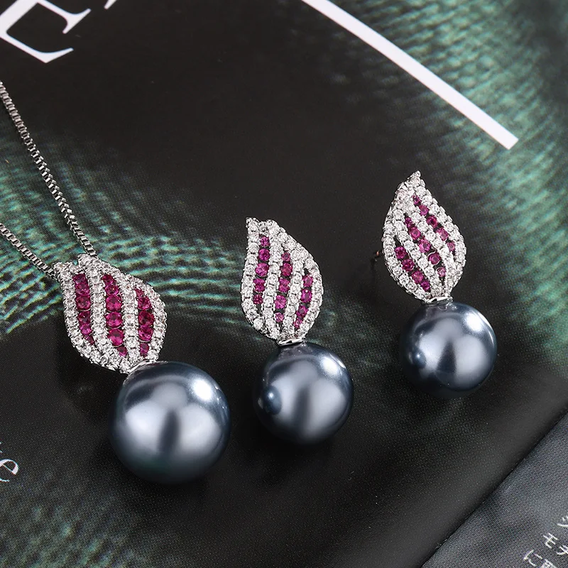 Minimalist Romantic Natural Pearl Set Earrings S925 Silver Needle Stud Necklace Platinum Gray Jewelry for Women
Minimalist Romantic Natural Pearl Set Earrings S925 Silver Needle Stud Necklace Platinum Gray Jewelry for Women