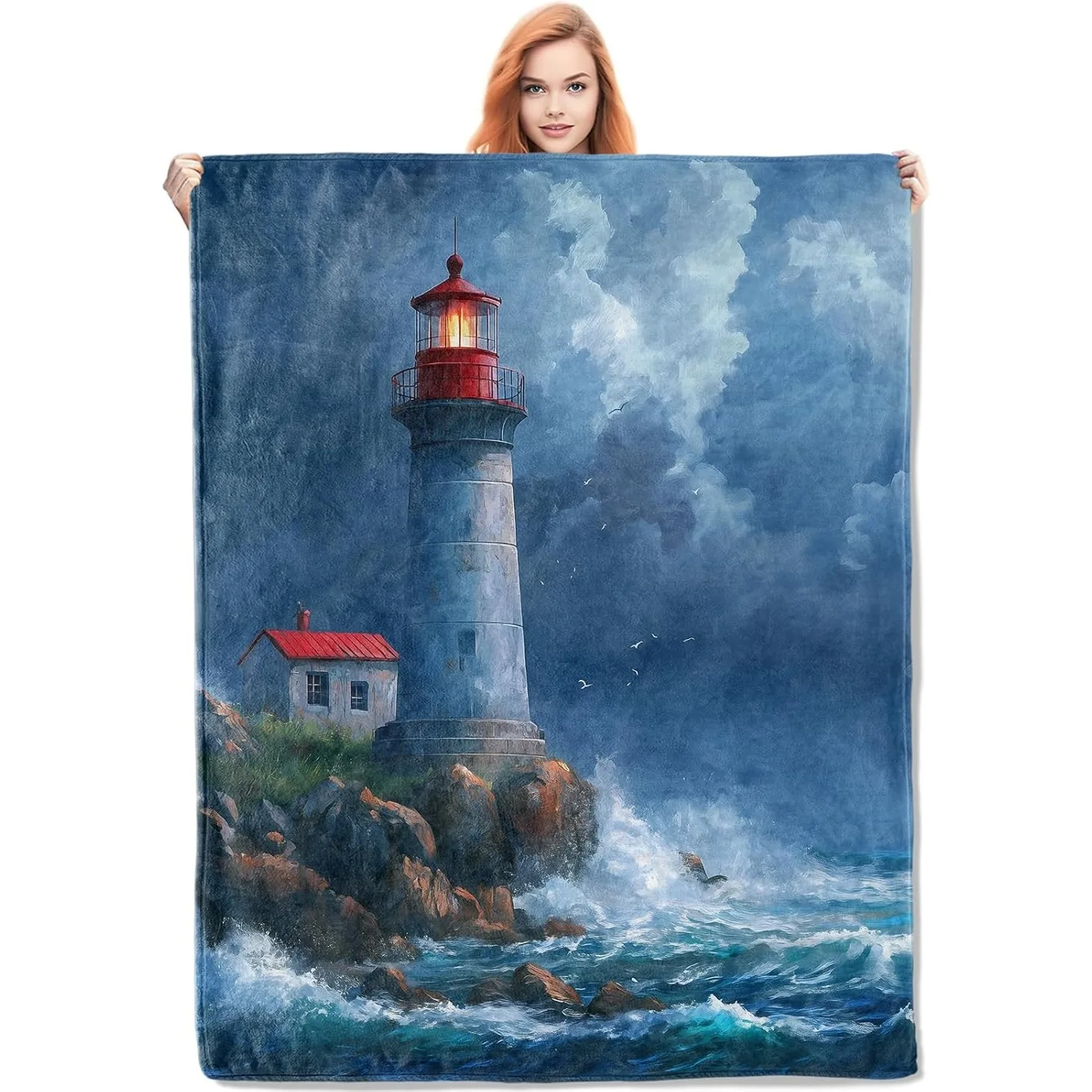 Stormy Lighthouse Blanket Gifts for Women Lighthouse Flannel Blanket Soft Warm Lightweight Throw Blankets for Custom blankets
Stormy Lighthouse Blanket Gifts for Women Lighthouse Flannel Blanket Soft Warm Lightweight Throw Blankets for Custom blankets