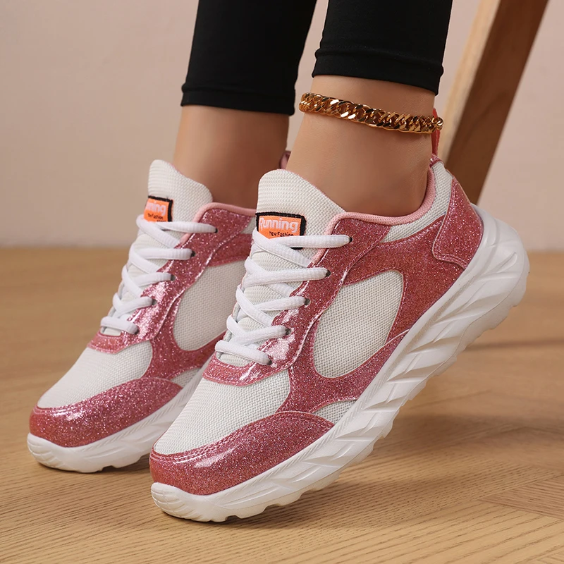 Модные сетчатые кроссовки с блестками, женские дизайнерские дышащие кроссовки, женские удобные повседневные кроссовки на платформе большого размера
Модные сетчатые кроссовки с блестками, женские дизайнерские дышащие кроссовки, женские удобные повседневные кроссовки на платформе большого размера
