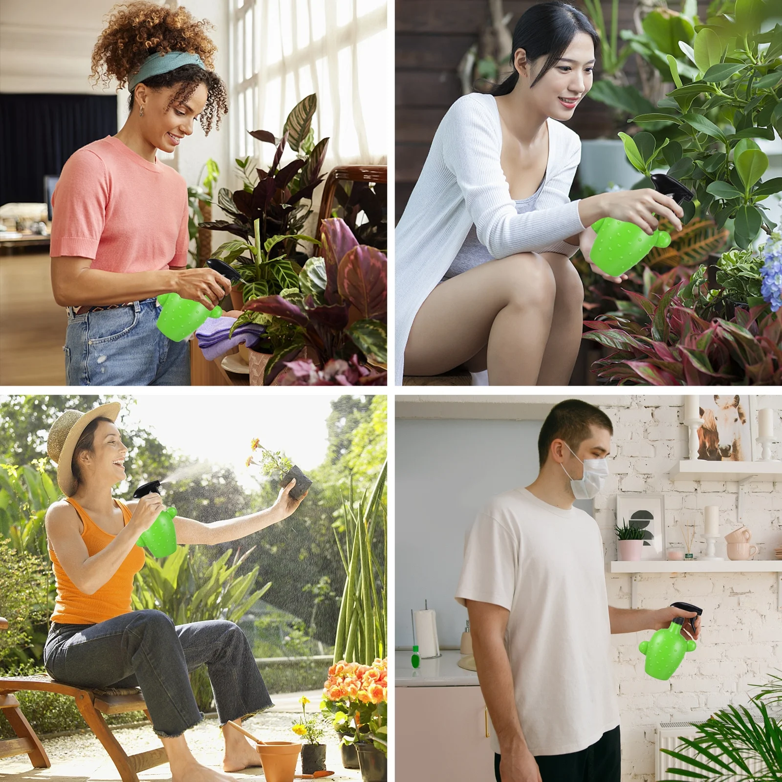 1Pcs Creative Cactus Shape Watering Pot Lightweight Plastic Spray Bottle for Gardening Flower Plants Balcony Watering Can
1Pcs Creative Cactus Shape Watering Pot Lightweight Plastic Spray Bottle for Gardening Flower Plants Balcony Watering Can