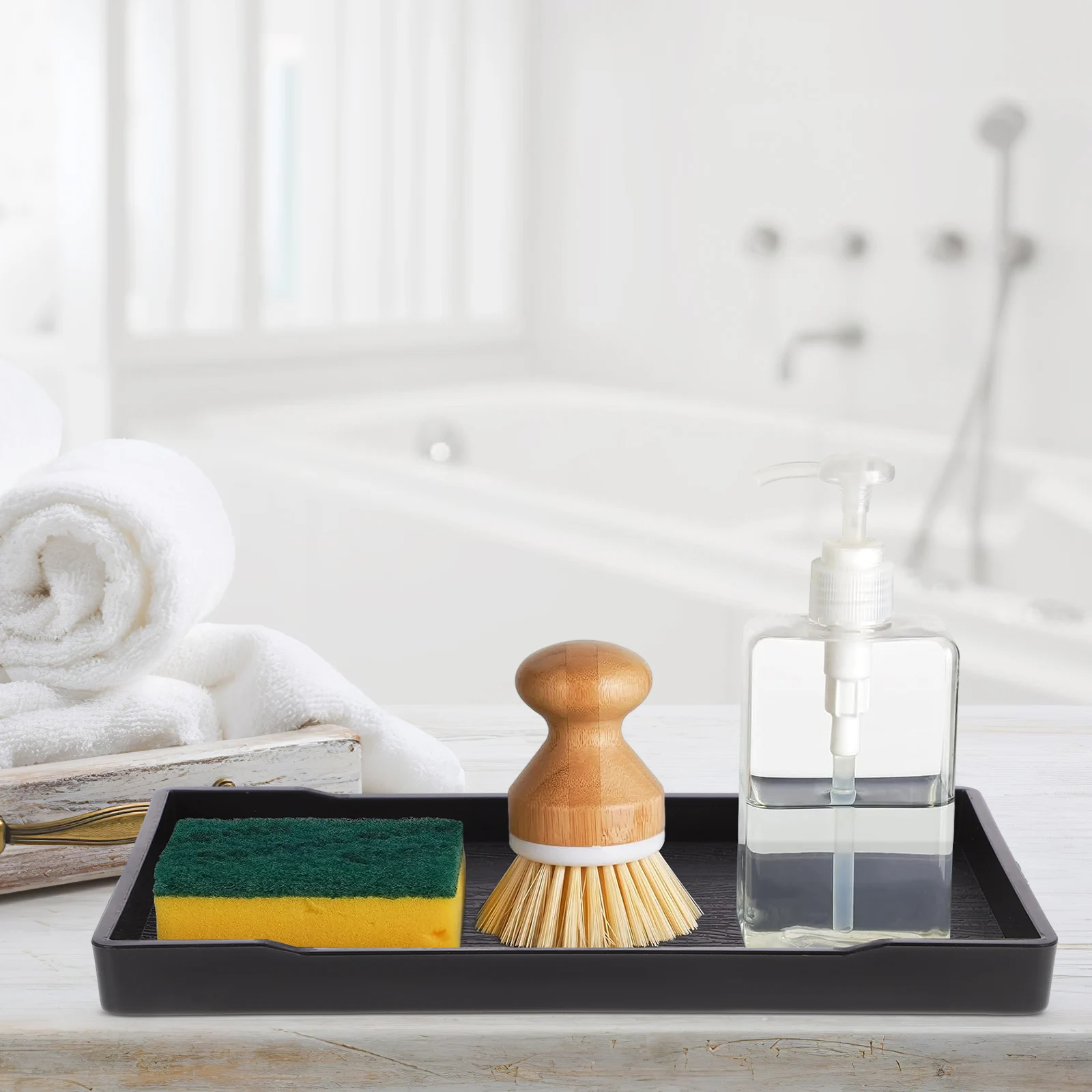 Thickened Bathroom Tray White Wood Grain Rectangle Vanity Organizer Storage Plate for Sink Countertop Accessories Towel Jewelry
Thickened Bathroom Tray White Wood Grain Rectangle Vanity Organizer Storage Plate for Sink Countertop Accessories Towel Jewelry