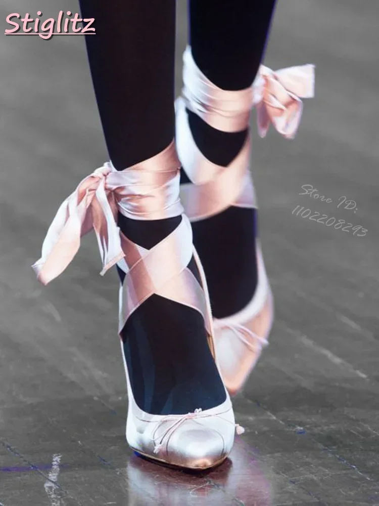 Sweet Silk Riband Pumps Butterfly-knot Lace-up Thin Heels Pointed Toe Cross-tied Solid Women 2025 Summer New Dress Shoes Elegant
Sweet Silk Riband Pumps Butterfly-knot Lace-up Thin Heels Pointed Toe Cross-tied Solid Women 2025 Summer New Dress Shoes Elegant