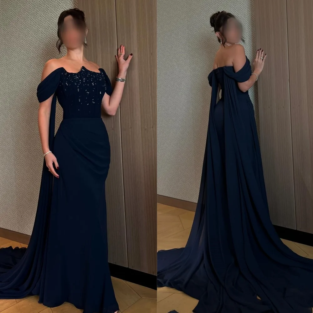 Customized Matching Sexy Chiffon Pleat Beading Rhinestone A-line Off-the-shoulder Long Dresses Bespoke Occasion Dresses Fashion
Customized Matching Sexy Chiffon Pleat Beading Rhinestone A-line Off-the-shoulder Long Dresses Bespoke Occasion Dresses Fashion