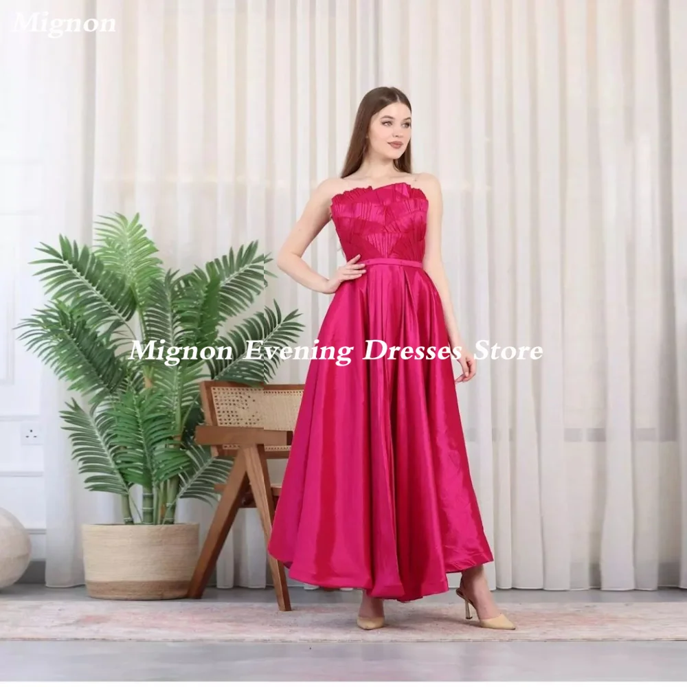 Mignon Satin A-line Prom Gown Evening Spaghetti Straps Formal Ankle-Length Elegant Party Dresses for Women 2023
Mignon Satin A-line Prom Gown Evening Spaghetti Straps Formal Ankle-Length Elegant Party Dresses for Women 2023