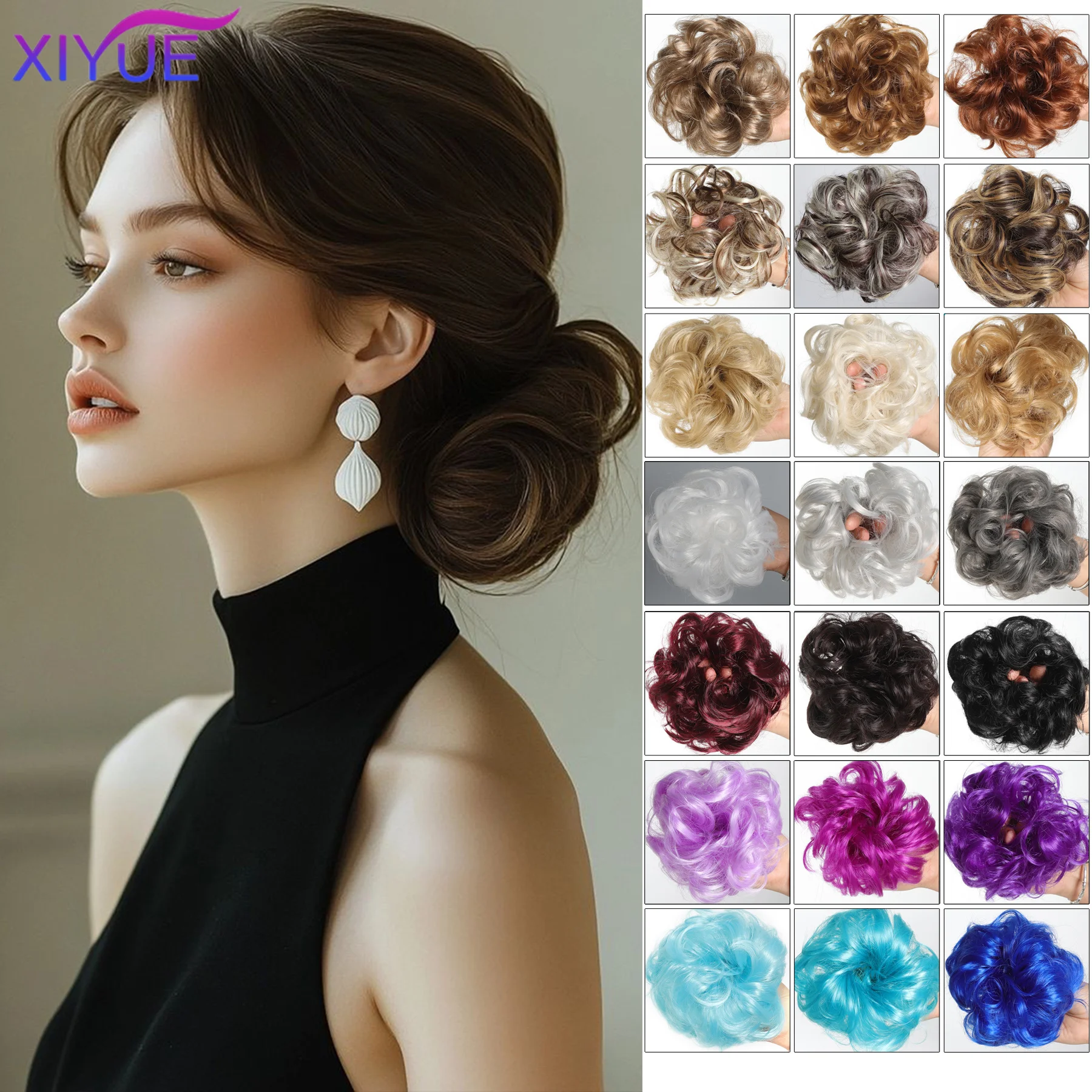 Synthetic Messy Hair Bun Chignon Scrunchies Fake Hair Band Braid Elastic Hairpiece Tail For Women Synthetic Wrap Curly Ponytail
Synthetic Messy Hair Bun Chignon Scrunchies Fake Hair Band Braid Elastic Hairpiece Tail For Women Synthetic Wrap Curly Ponytail