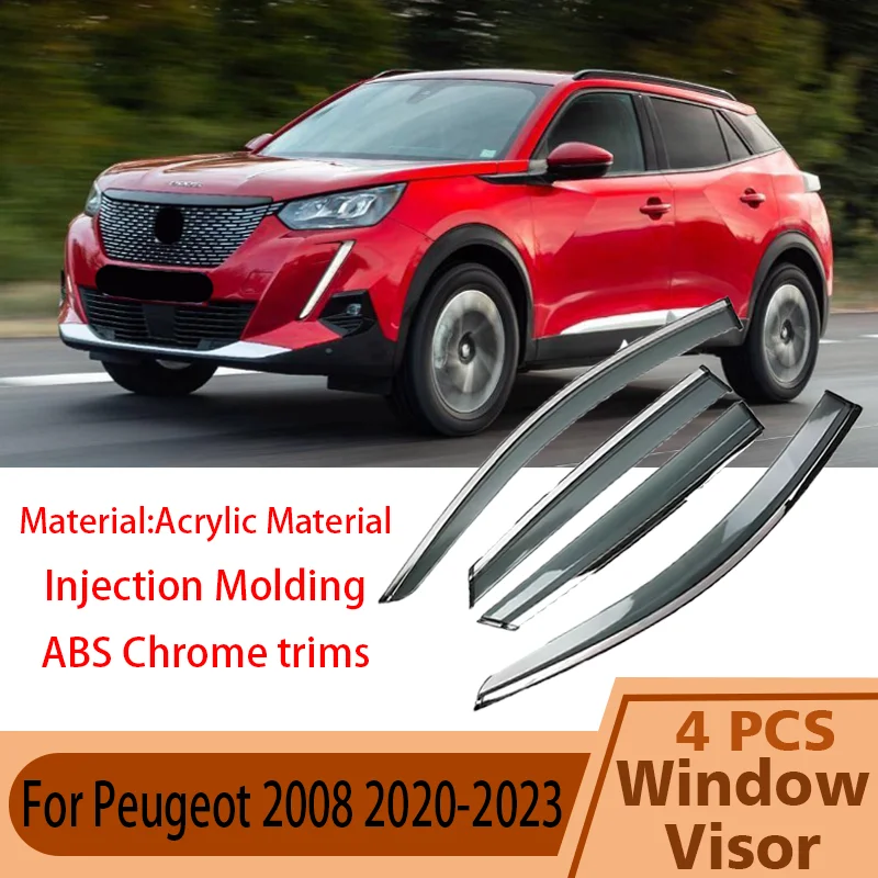 Car Side Window Deflector For Peugeot 2008 2020 2021-2023 Window Visor Rain Sun Rain Deflector Car Guard Weathershield Sun Guard
Car Side Window Deflector For Peugeot 2008 2020 2021-2023 Window Visor Rain Sun Rain Deflector Car Guard Weathershield Sun Guard