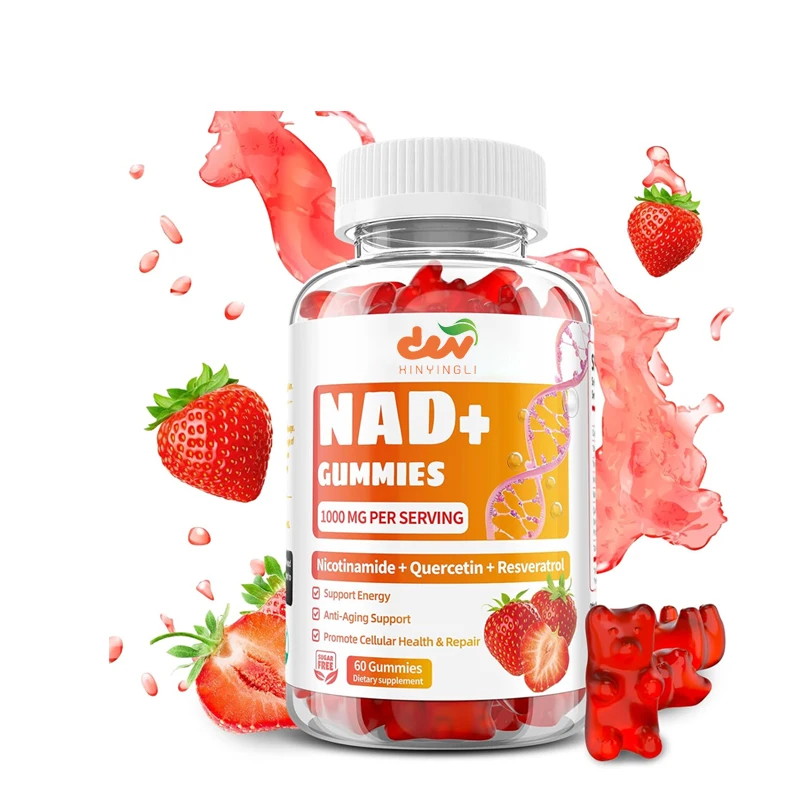 NAD+gummies NAD nicotinamide nucleoside resveratrol 1000MG, anti-aging, cell regeneration,60 gummies
NAD+gummies NAD nicotinamide nucleoside resveratrol 1000MG, anti-aging, cell regeneration,60 gummies